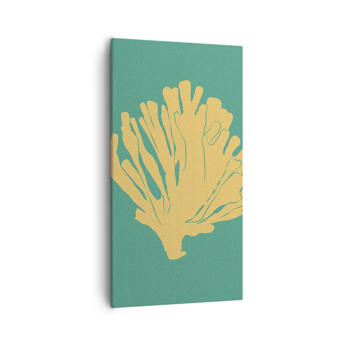 Schilderen op canvas - Onderwater bosstruik - 55x100 cm