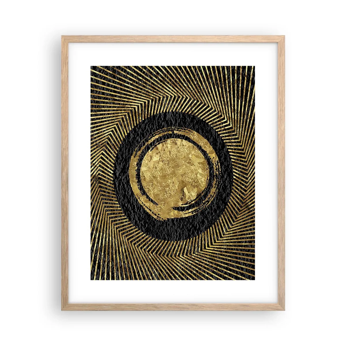 Een poster in een licht eiken lijst - Glamour-compositie - 40x50 cm