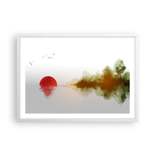 Poster in een witte lijst - Een belofte van vrede - 70x50 cm