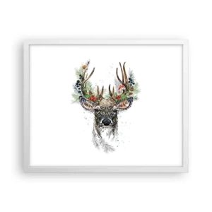 Poster in een witte lijst - In een feestelijk gewaad - 50x40 cm