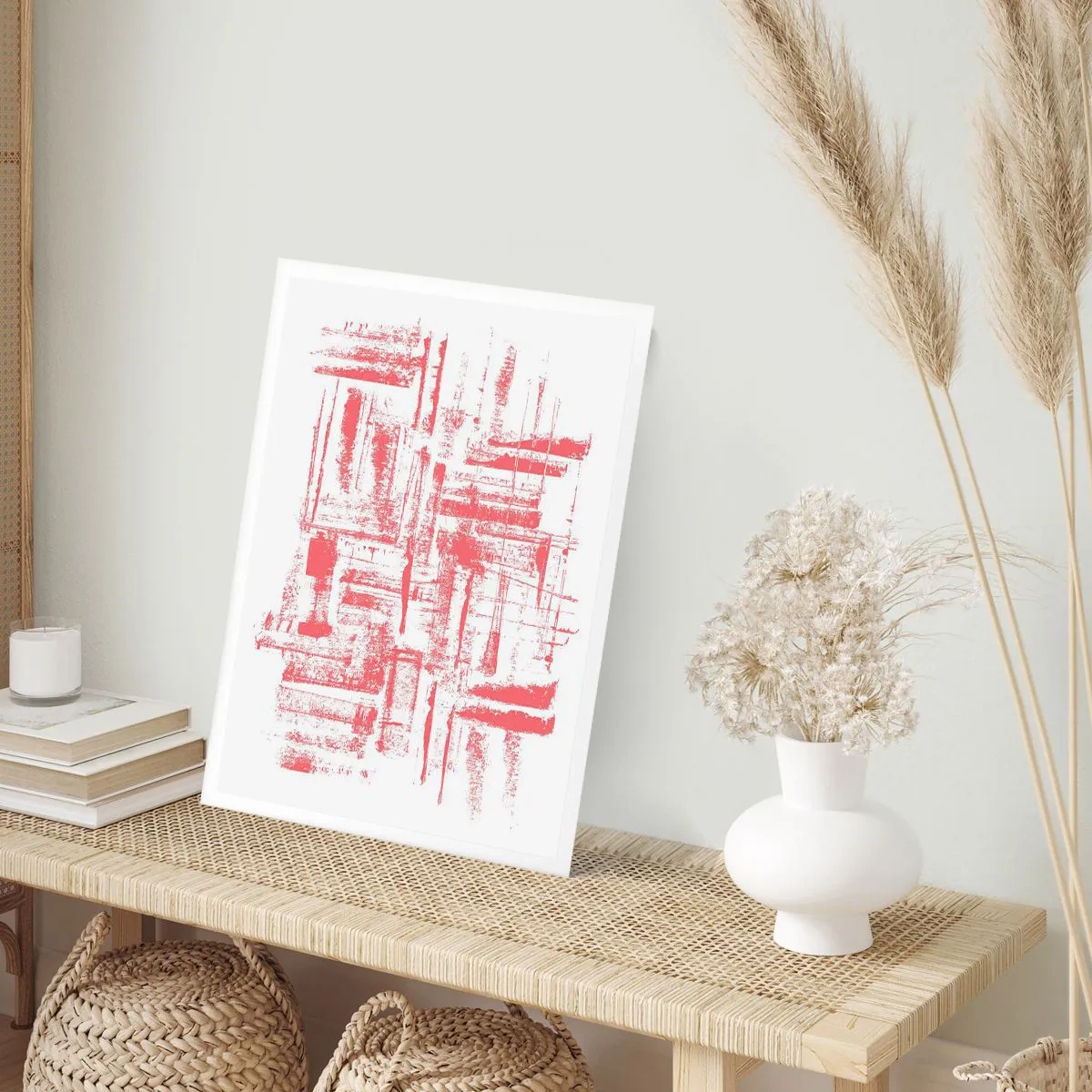 Poster - De rode stad - 70x100 cm