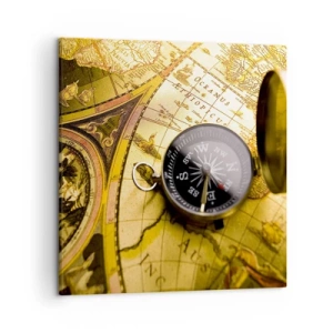 Schilderen op canvas - Of misschien naar het einde van de wereld? - 50x50 cm