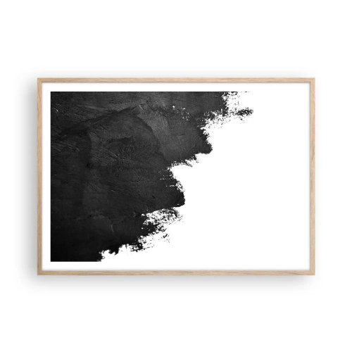 Een poster in een licht eiken lijst - Elementen: aarde - 100x70 cm