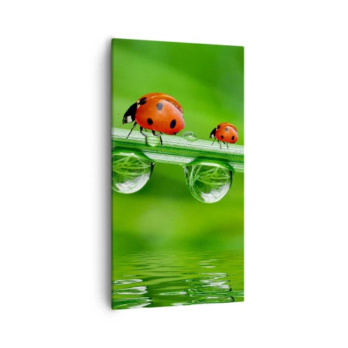 Schilderen op canvas - De hele zomer onderweg - 55x100 cm