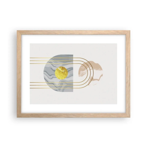 Een poster in een licht eiken lijst - Helderheid en schittering - 40x30 cm