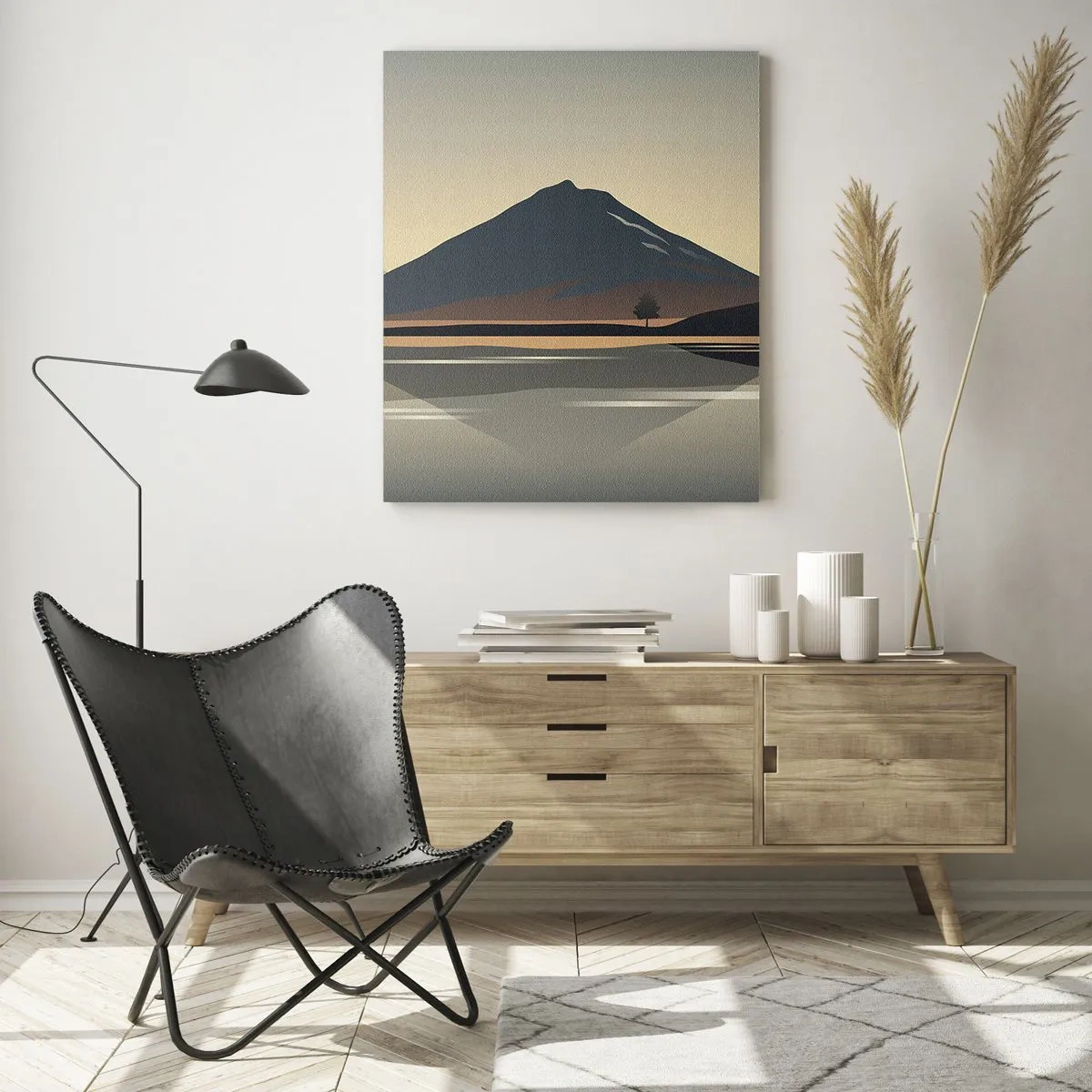 Schilderen op glas - Spiegelreflectie - 70x100 cm