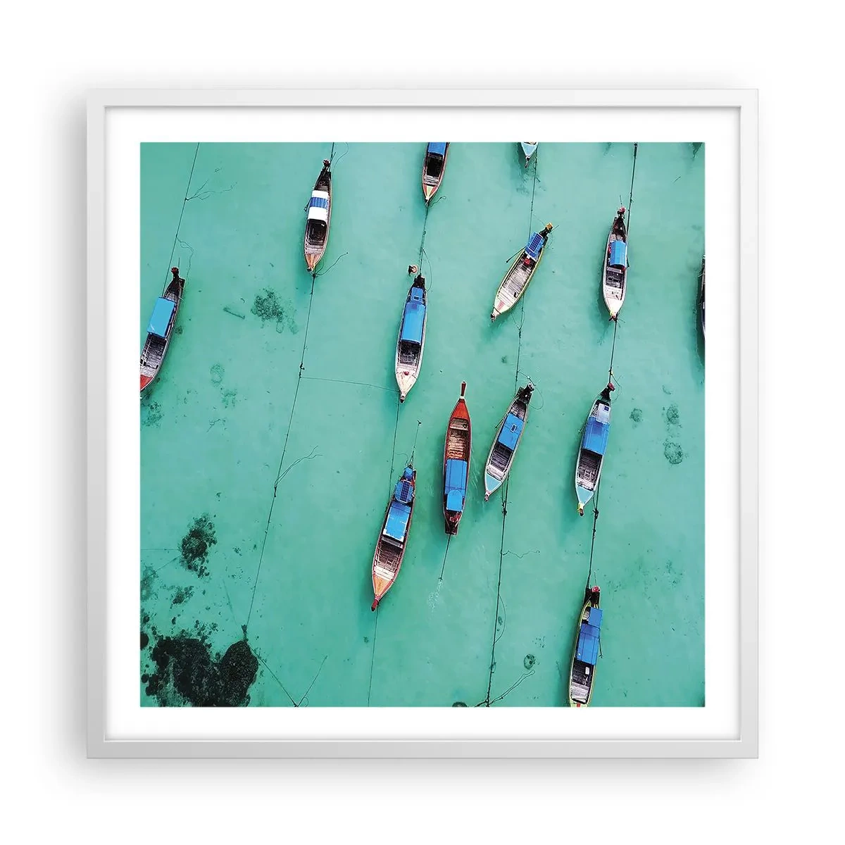 Poster in een witte lijst - In blijde verwachting - 60x60 cm