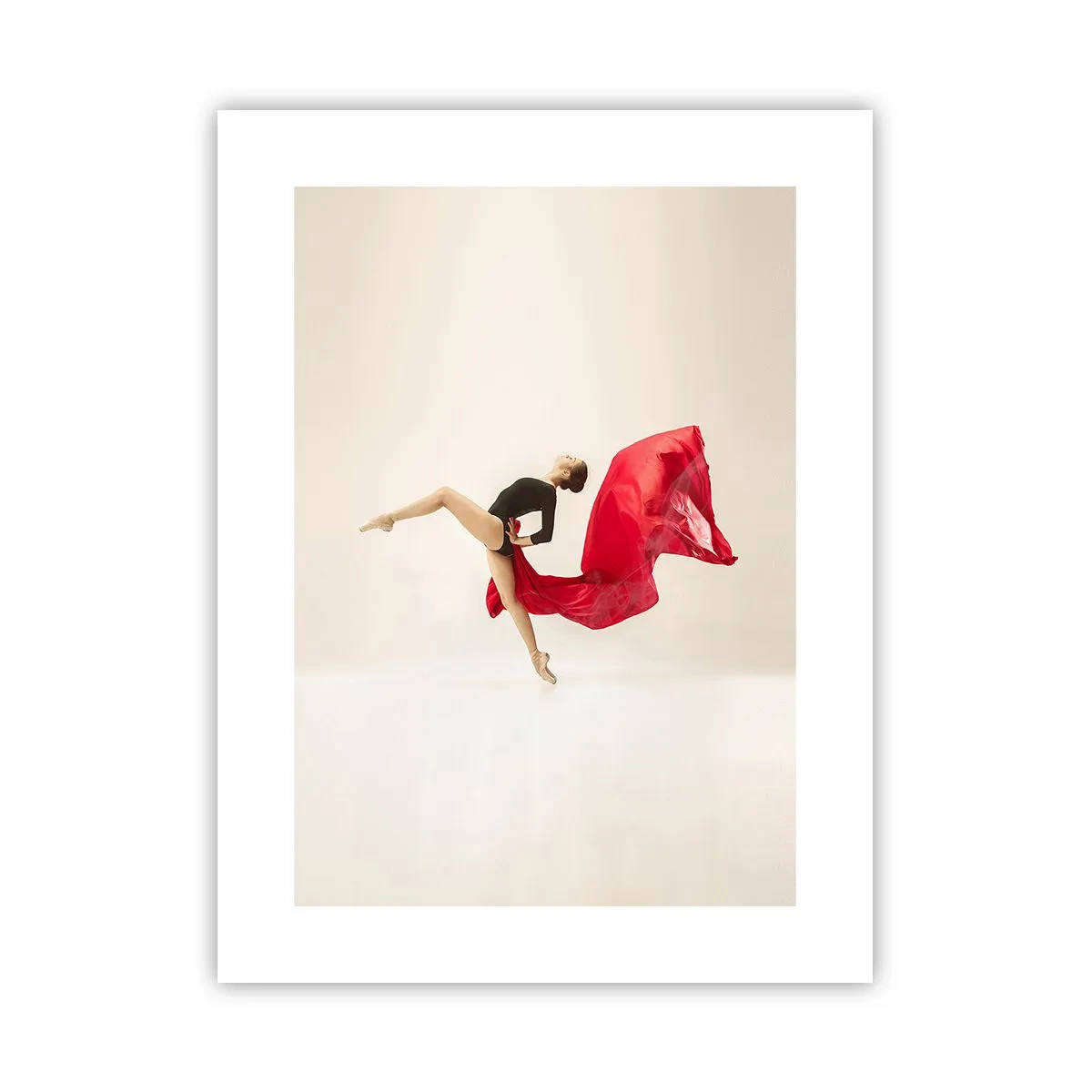 Poster - rood en zwart - 30x40 cm
