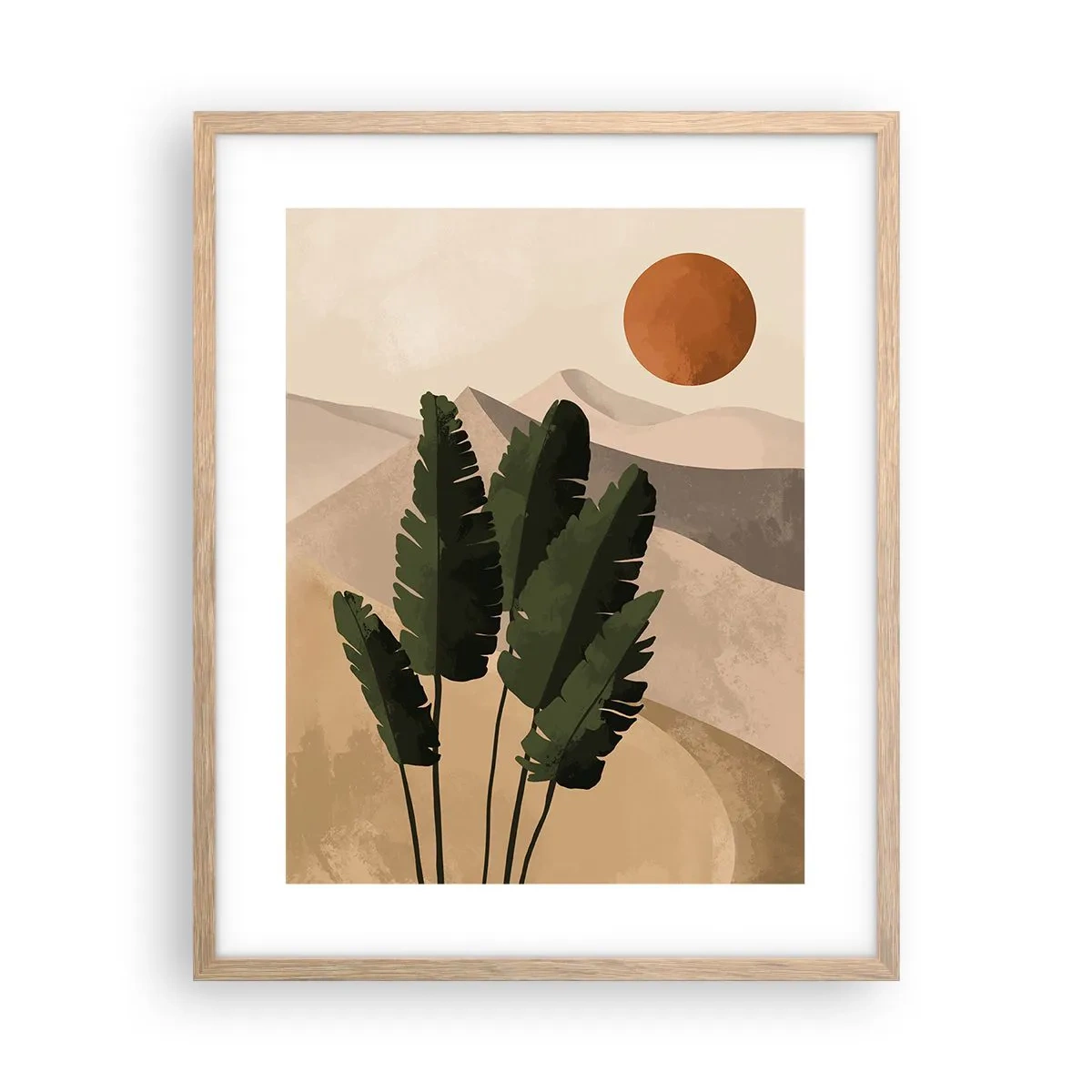 Een poster in een licht eiken lijst - De triomf van het leven - 40x50 cm