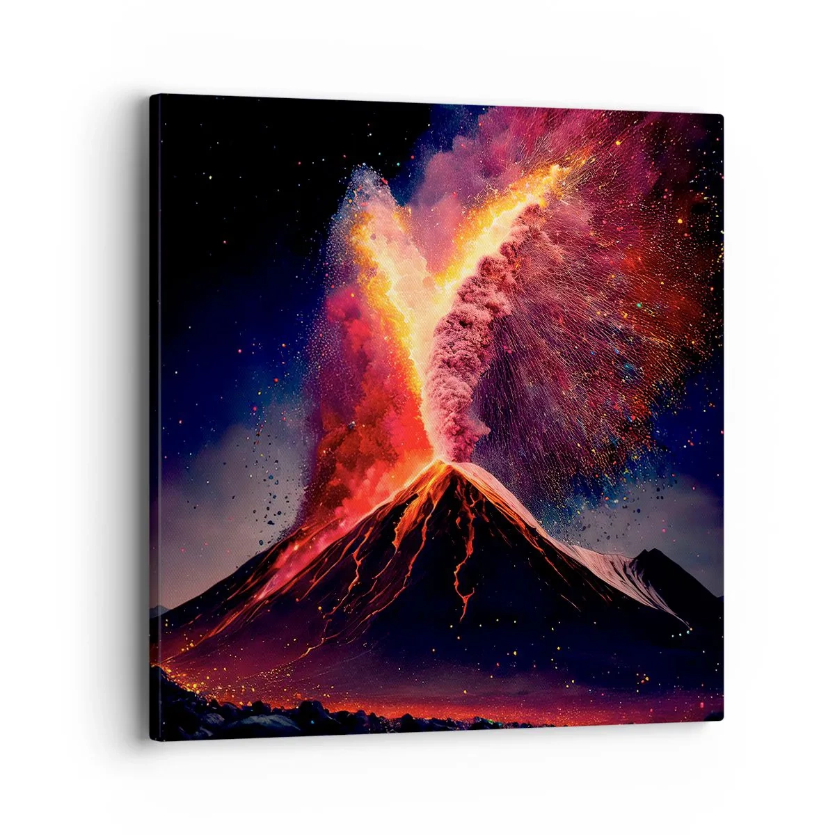 Schilderen op canvas - Schoonheid en verschrikking - 40x40 cm