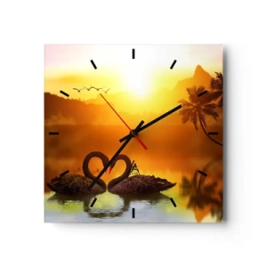 Wandklok - Klok - Alles gaat samen - 30x30 cm