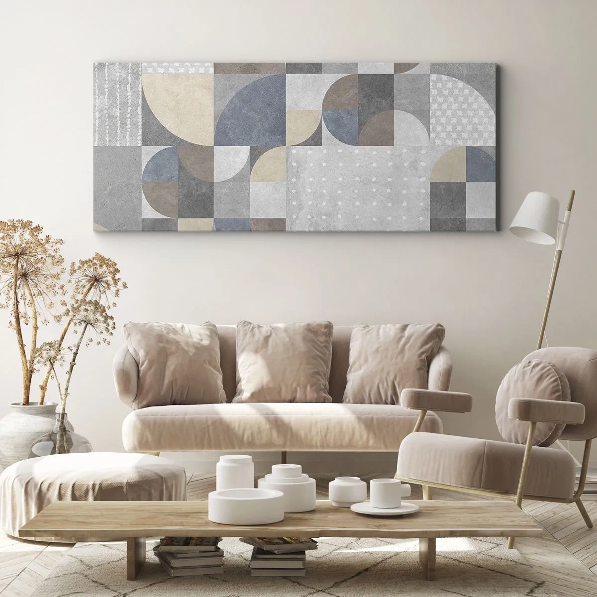 Schilderen op canvas - Keramische fantasie - 100x40 cm