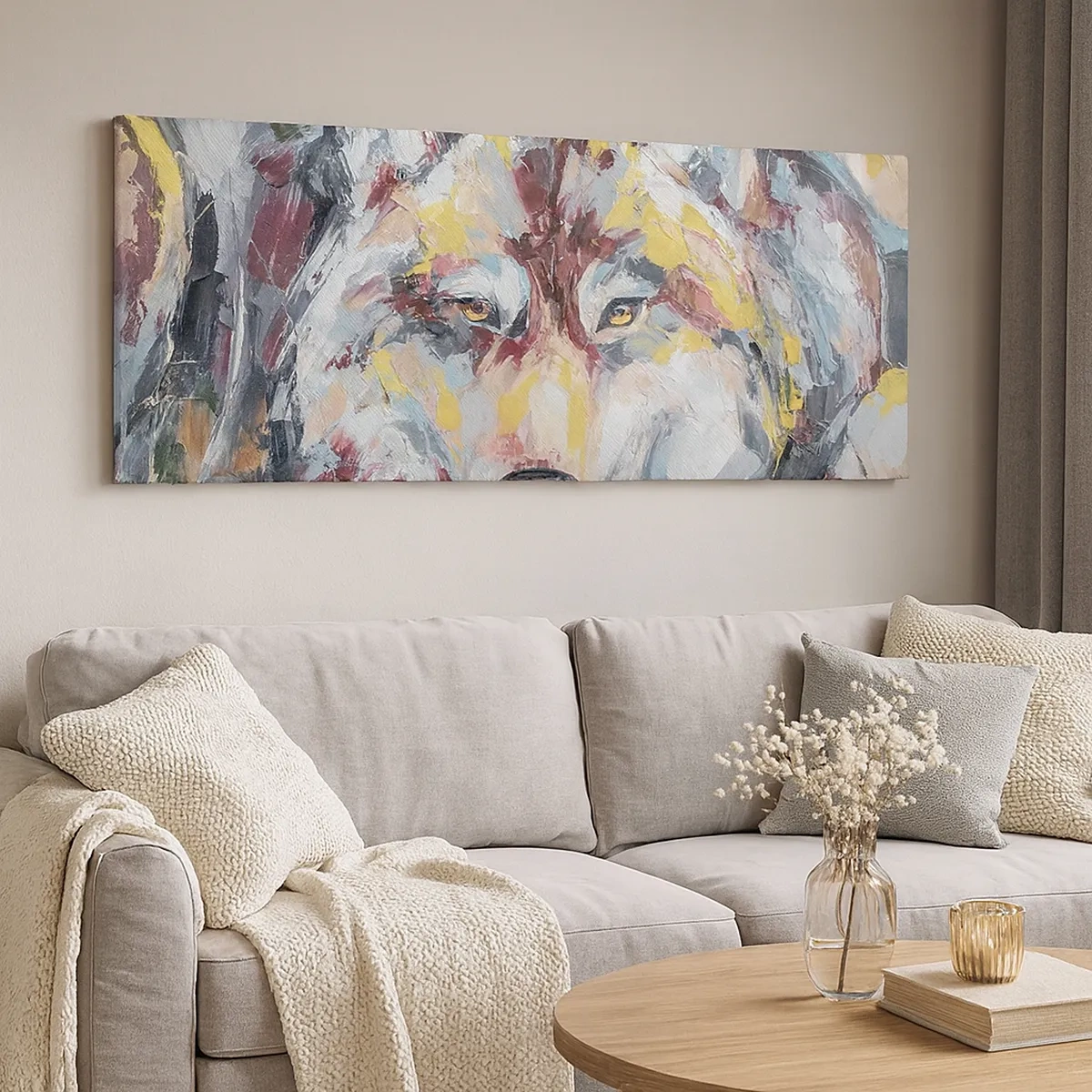 Schilderen op canvas - Gemoedsrust onder dierbaren - 30x30 cm