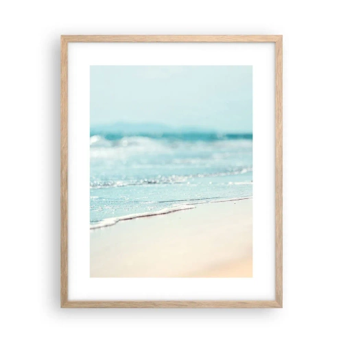 Een poster in een licht eiken lijst - Warmte en geluid - 40x50 cm