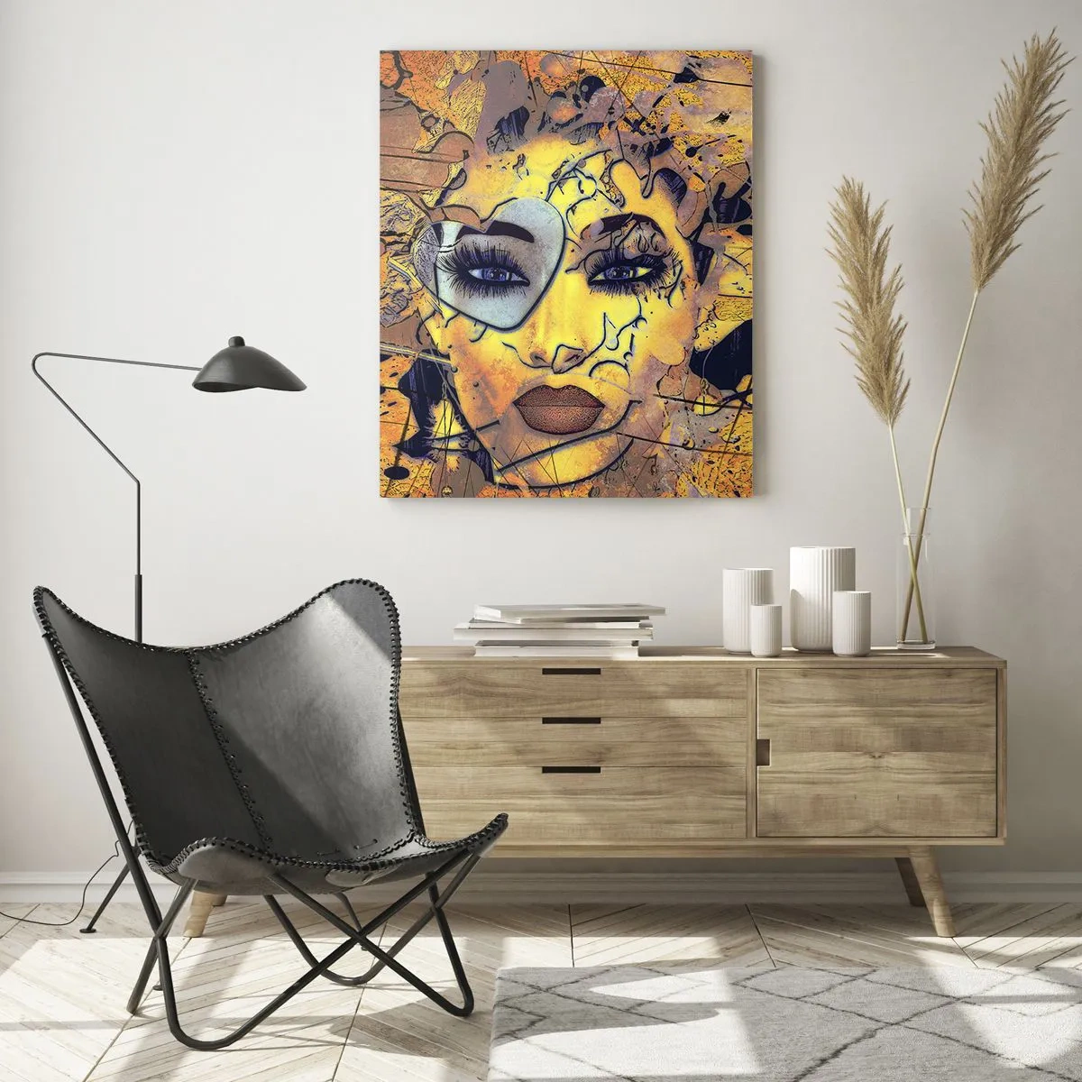 Schilderen op glas - Zonnige schoonheid - 50x70 cm