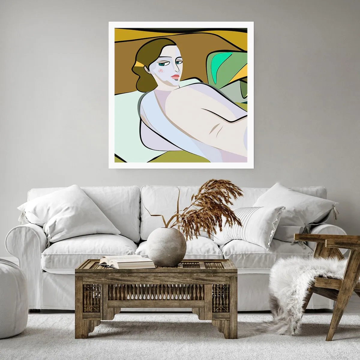 Poster - Intiem portret - 30x30 cm