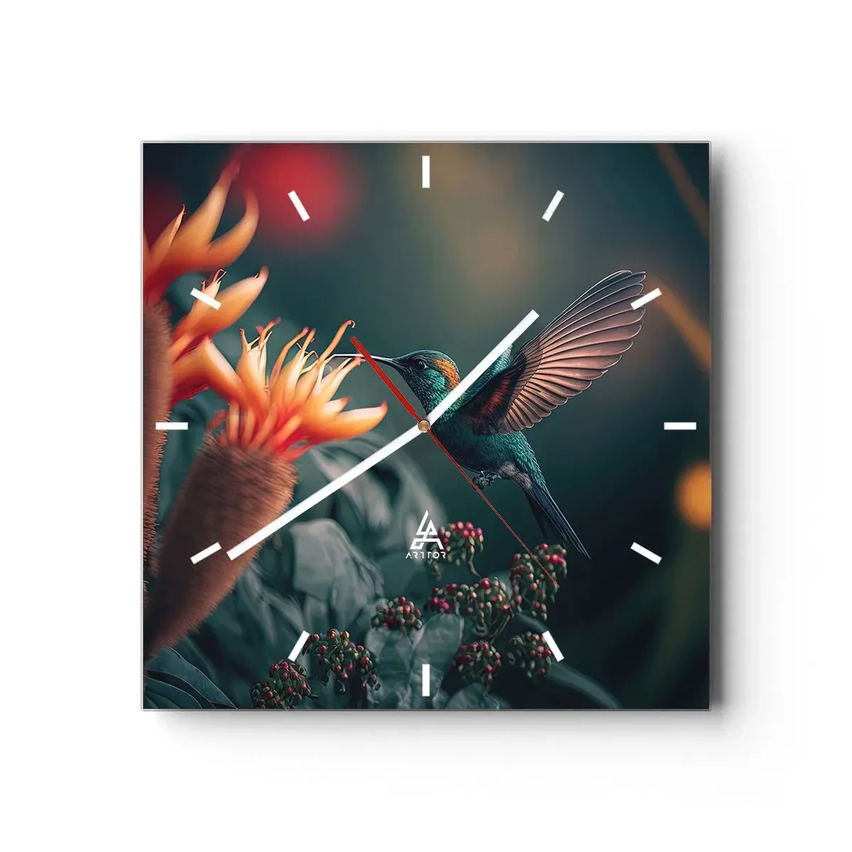 Wandklok - Klok - een werkelijk kleurrijk leven - 40x40 cm