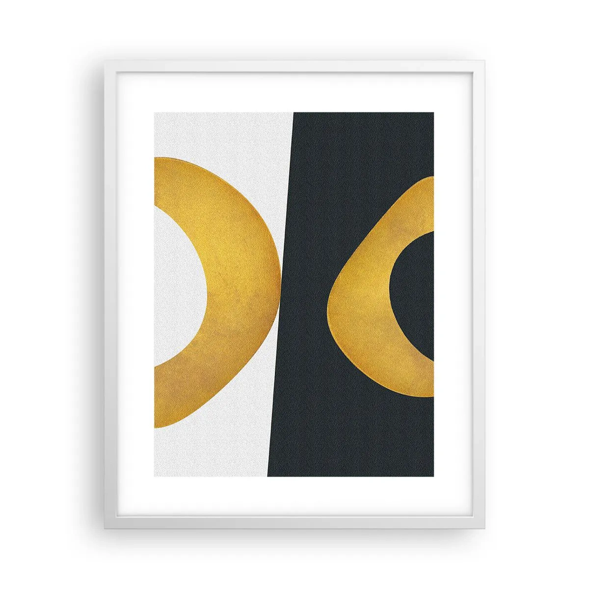 Poster in een witte lijst - Ten eerste: goud - 40x50 cm