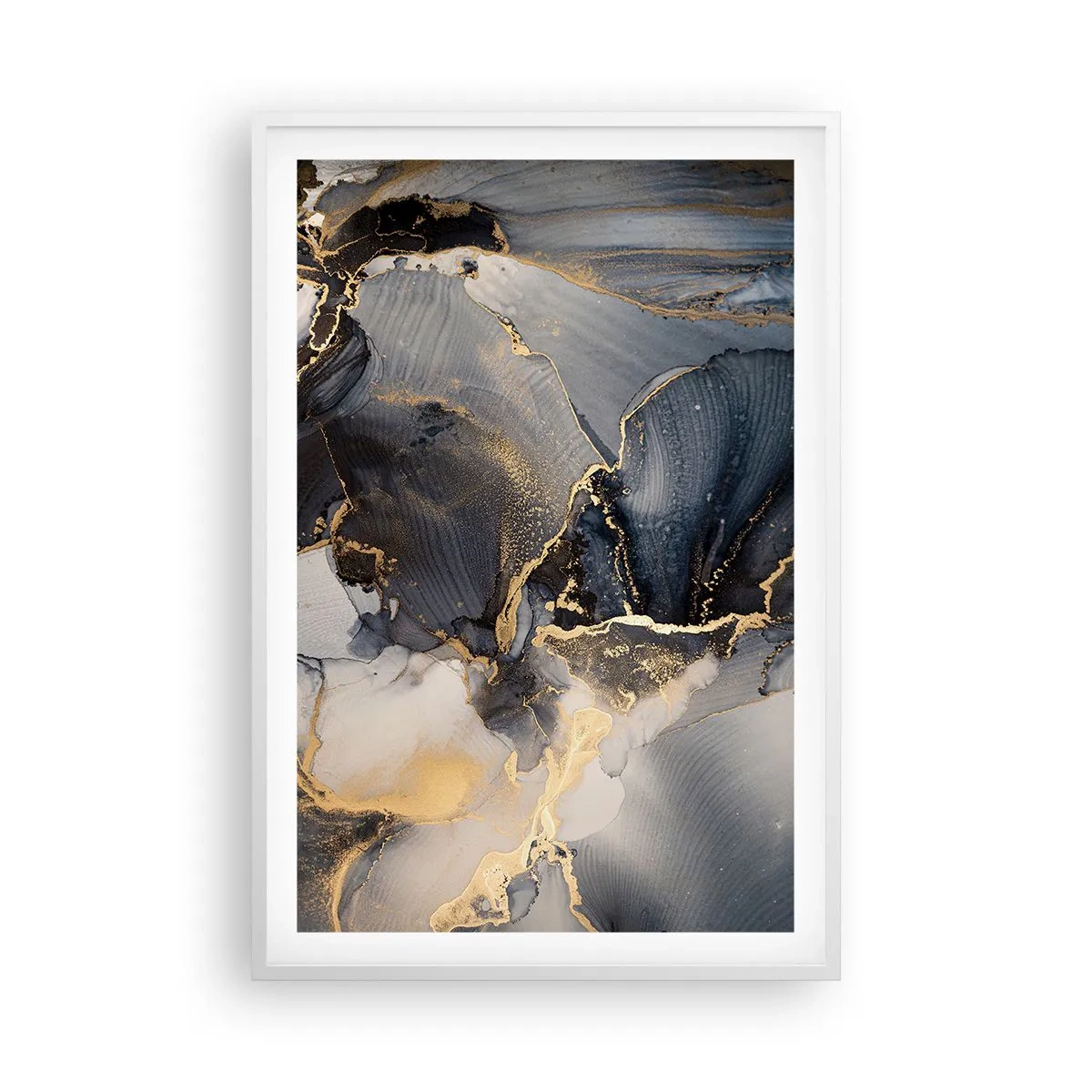 Poster in een witte lijst - Stenen leven - 61x91 cm