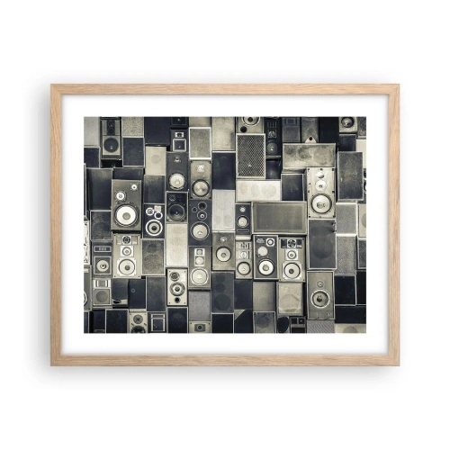 Een poster in een licht eiken lijst - En alles is goed - 50x40 cm