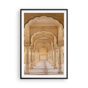 Poster in een zwarte lijst - In het paleis van de maharadja - 61x91 cm