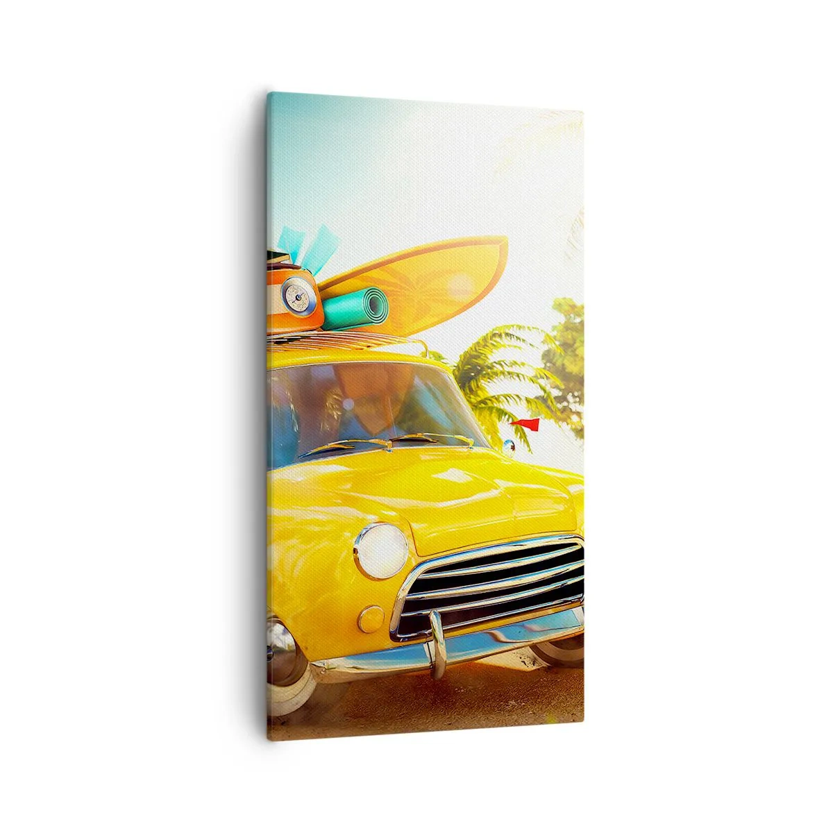 Schilderen op canvas - Een reis voor meer dan één glimlach - 55x100 cm