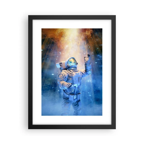 Poster in een zwarte lijst - Eindelijk aan het einde - 30x40 cm
