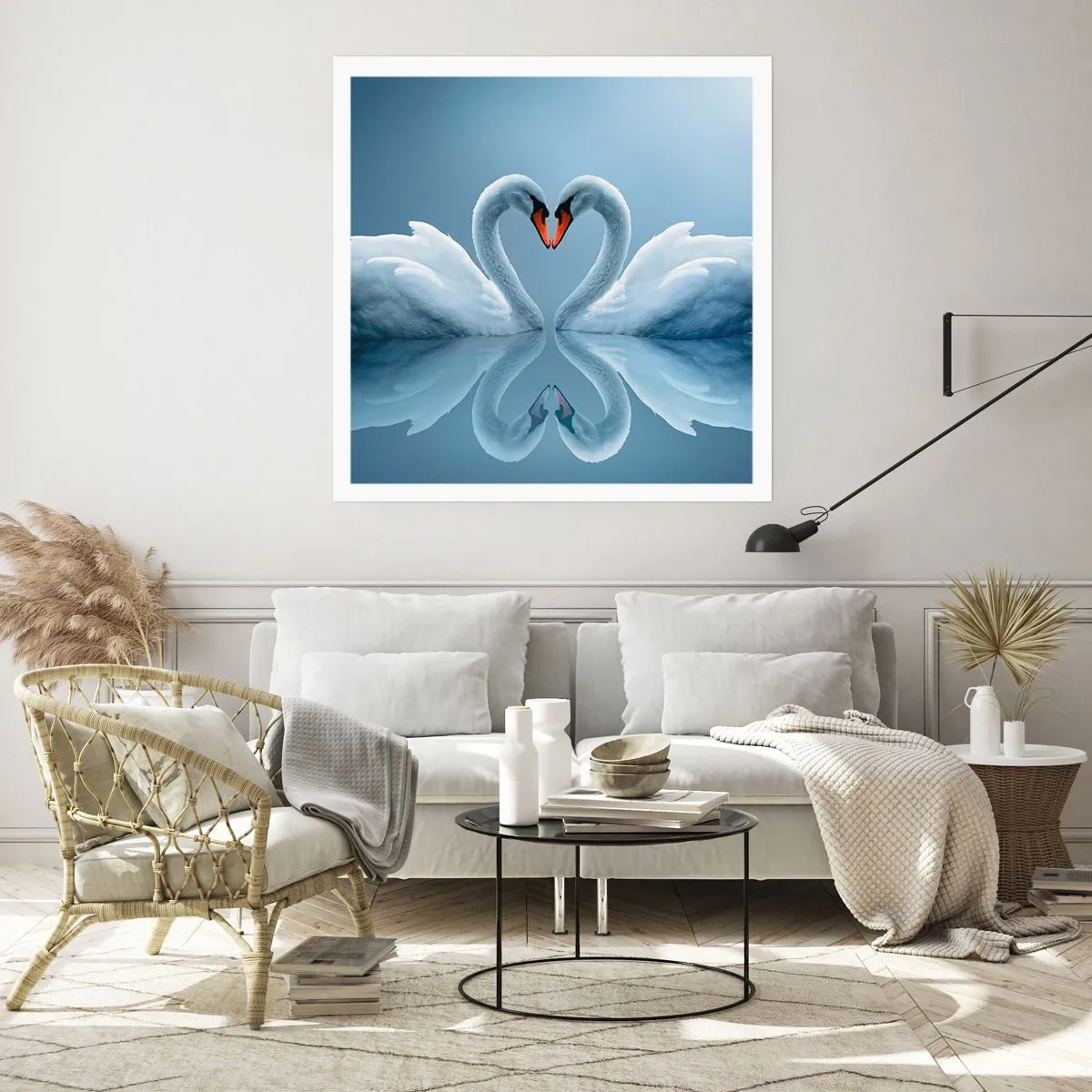 Poster - Tijd voor liefde - 50x50 cm