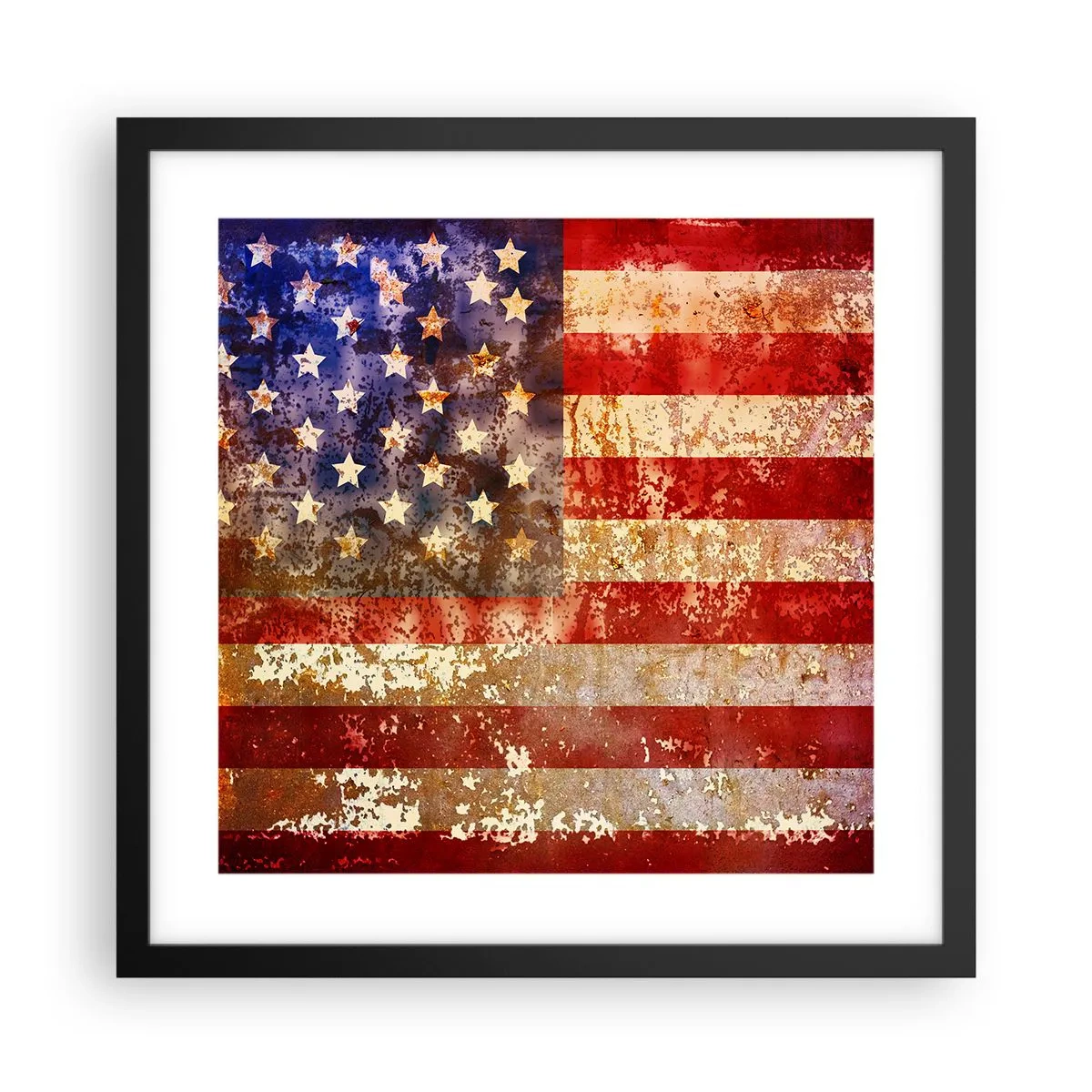 Poster in een zwarte lijst - Glorie vervaagt niet - 40x40 cm