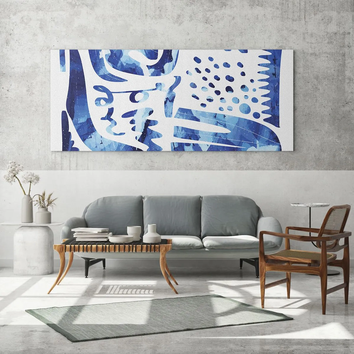 Schilderen op glas - Terug naar de wortels - 140x50 cm