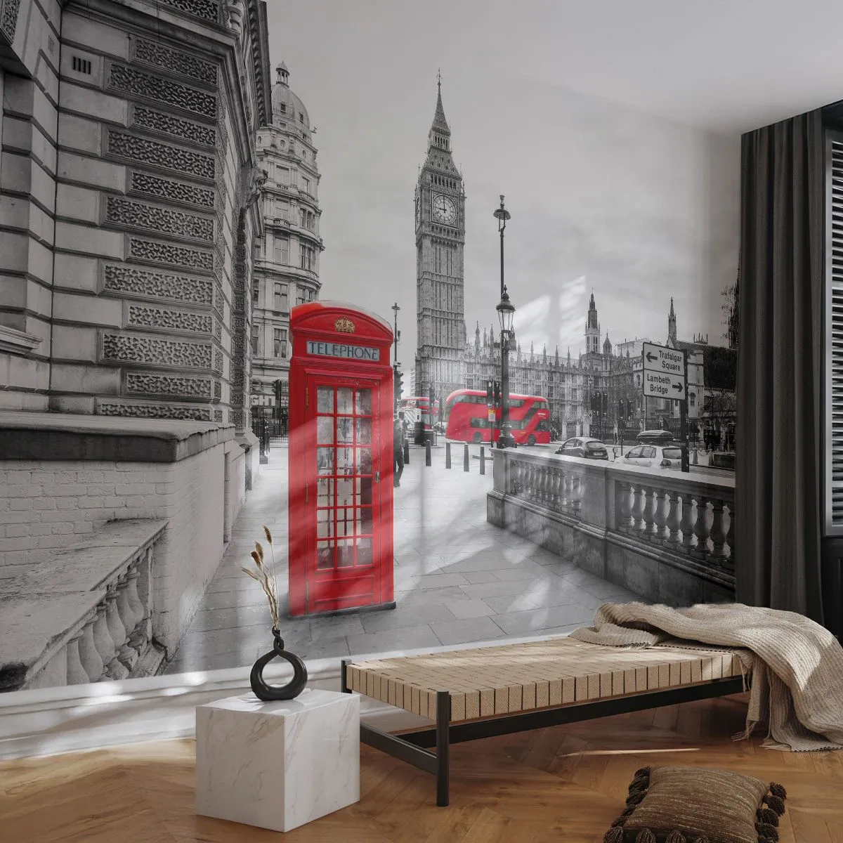 Zelfklevend Fotobehang Deluxe Sticker - Londen, zonder twijfel - Stad, Londen, Architectuur - 250x175 cm