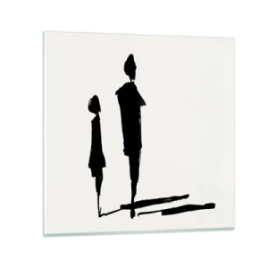 Schilderen op glas - Zeker samen? - 30x30 cm
