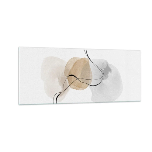 Schilderen op glas - Lucht kralen - 100x40 cm