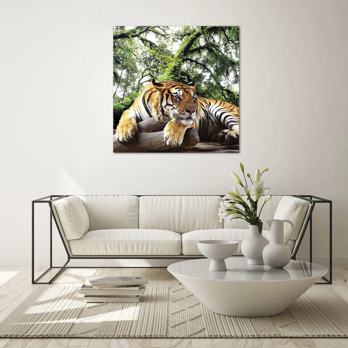 Schilderen op glas - Met vriendelijke groet - 60x60 cm