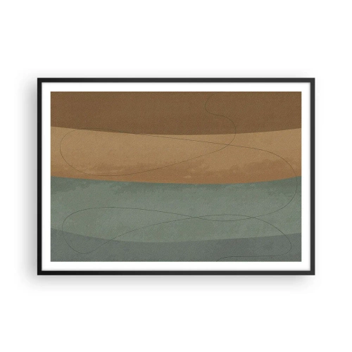 Poster in een zwarte lijst - Horizontale compositie - 100x70 cm