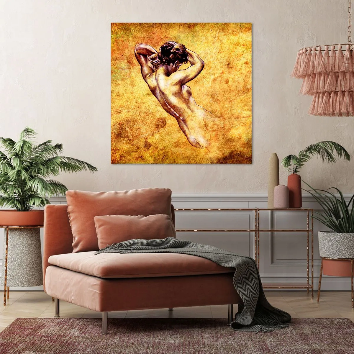 Schilderen op canvas - Ontdekt, maar nog steeds een mysterie - 50x50 cm