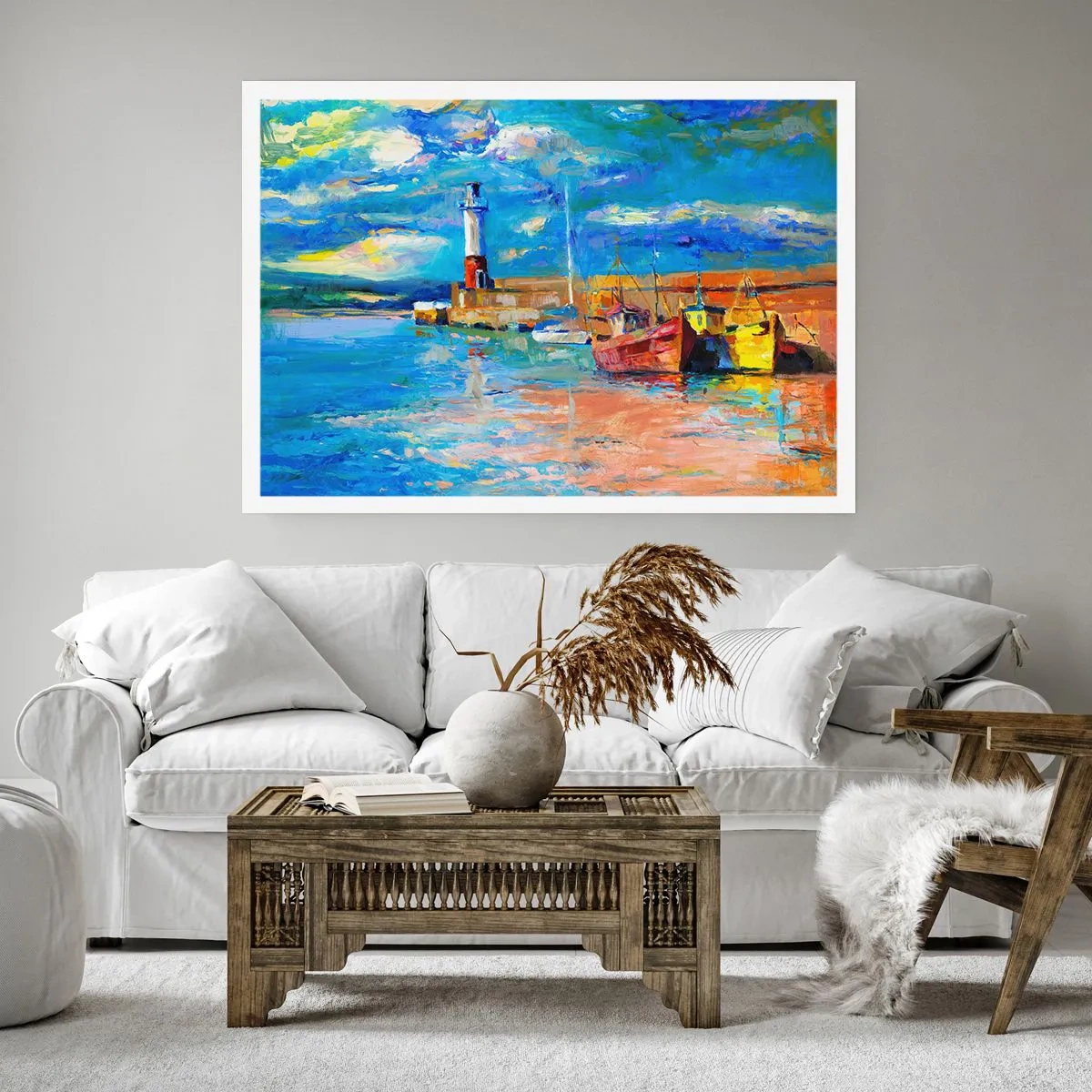 Poster - Een middag in de regenboogbaai - 91x61 cm