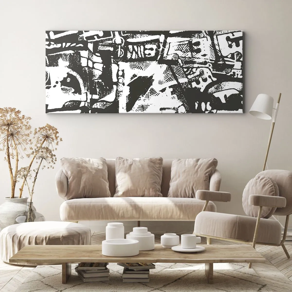 Schilderen op canvas - Orde of chaos? - 160x50 cm