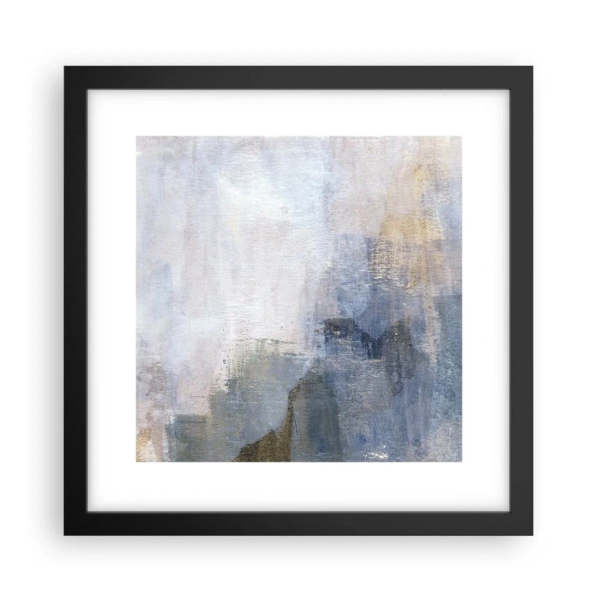 Poster in een zwarte lijst - Kleurtonen en akkoorden - 30x30 cm