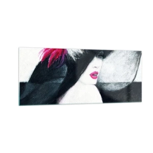 Schilderen op glas - Altijd een geheim - 100x40 cm