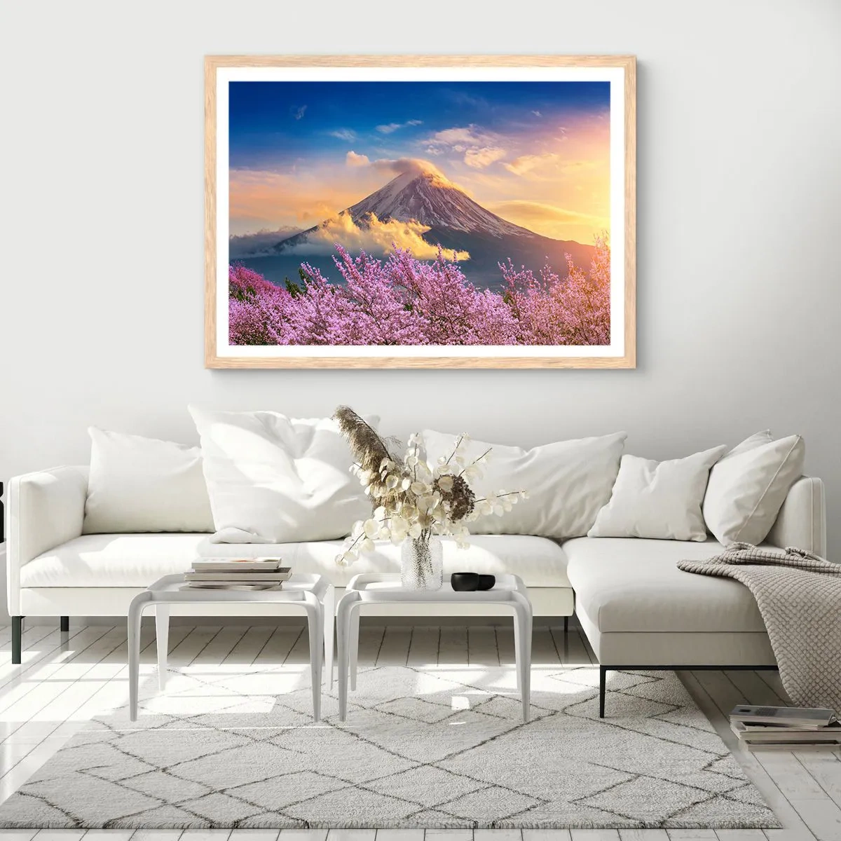 Een poster in een licht eiken lijst - Japanse heiligheid - 50x40 cm