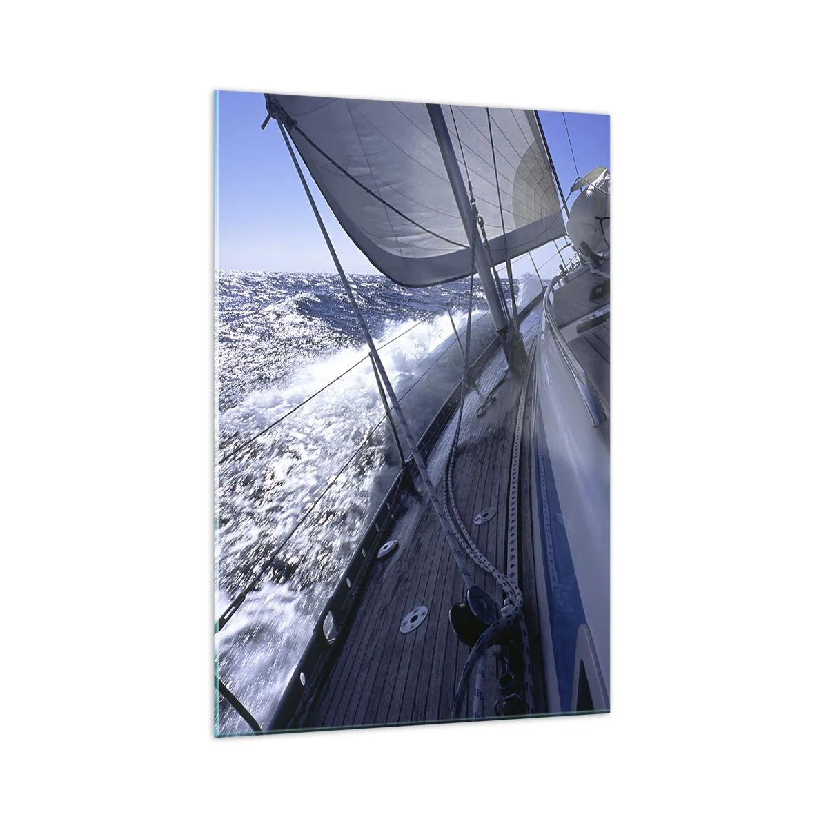 Schilderen op glas - Ik weet wat het is om een ​​vogel te zijn - 70x100 cm