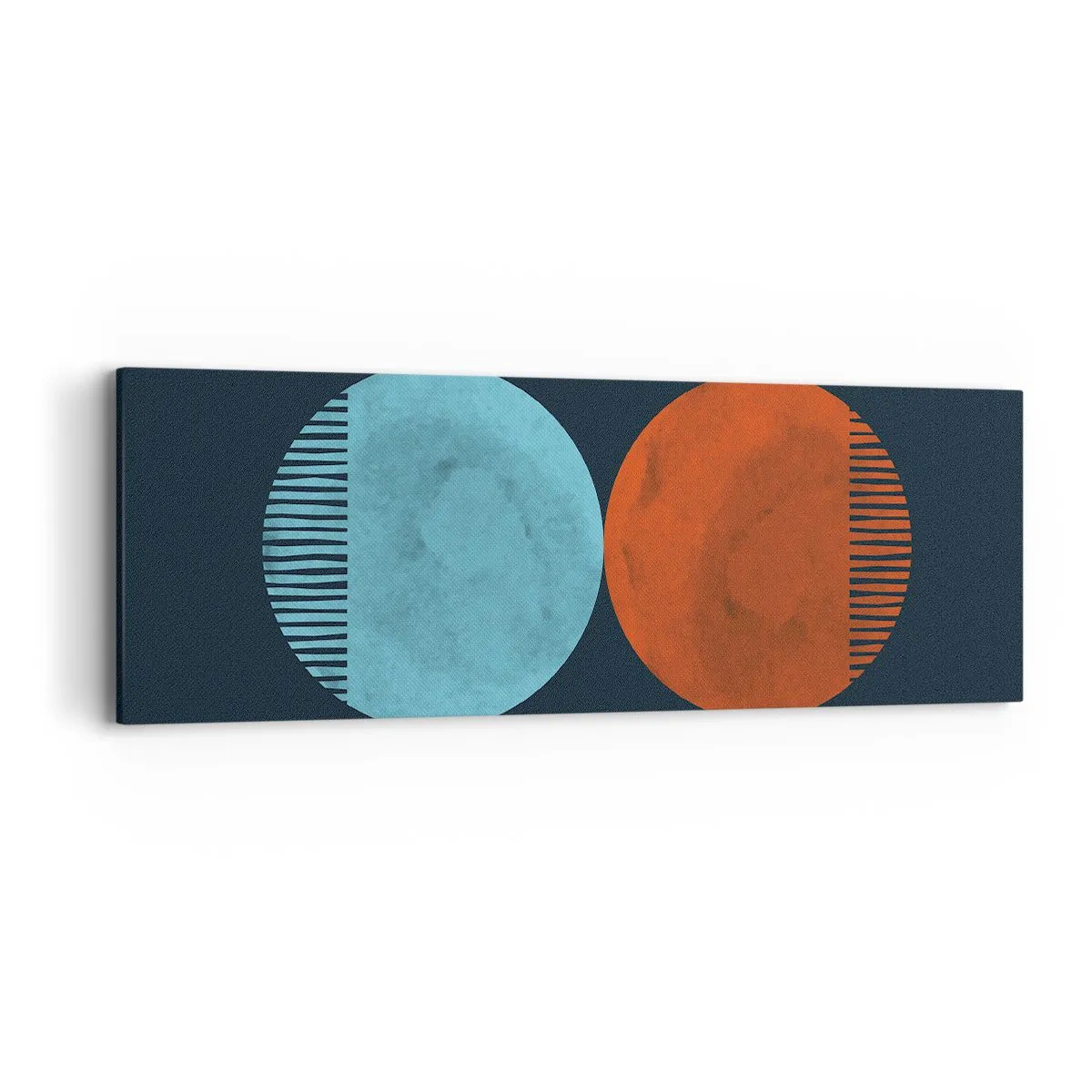 Schilderen op canvas - Alleen geometrie? - 90x30 cm