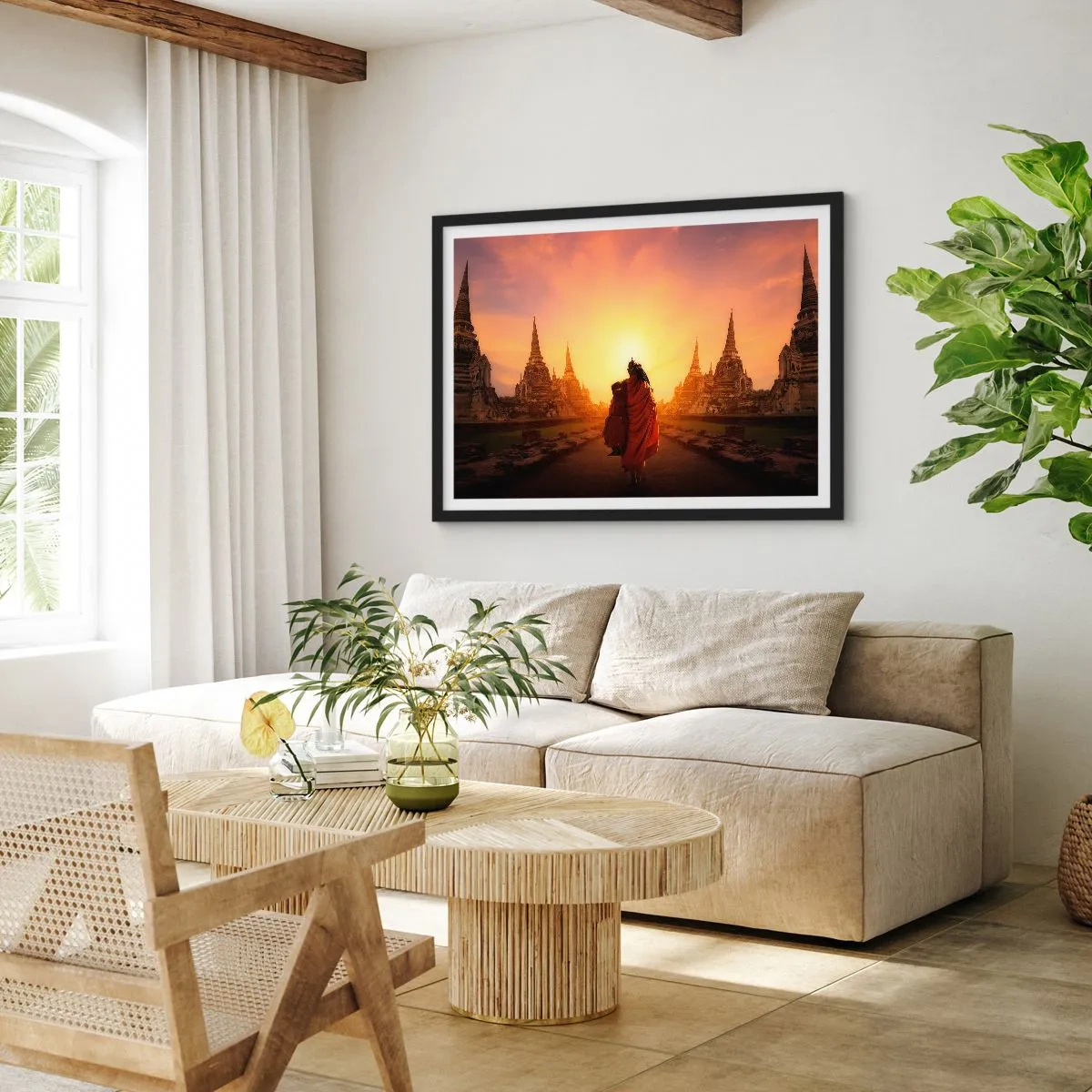 Poster in een zwarte lijst - In vrede voor de eeuwigheid - 70x50 cm