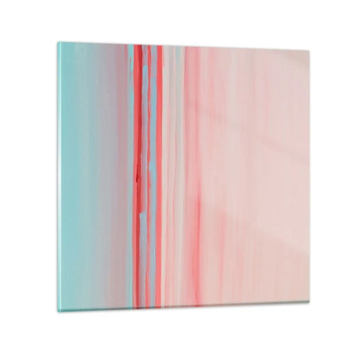 Schilderen op glas - Abstractie bij dageraad - 30x30 cm