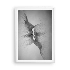 Poster in een witte lijst - Kus van de wind - 70x100 cm