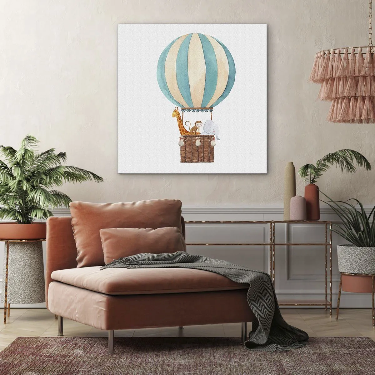 Schilderen op canvas - Fantastische reis - 30x30 cm