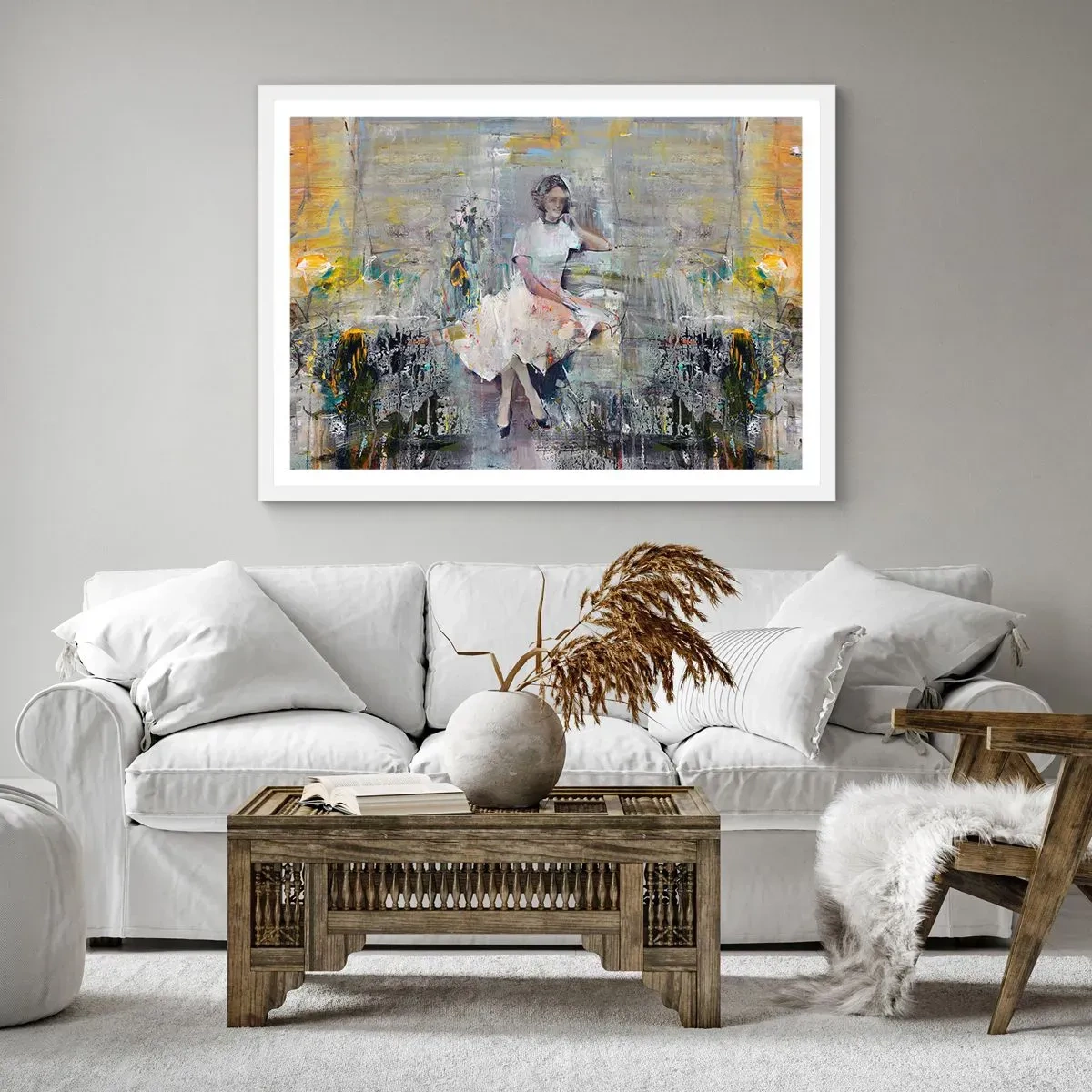 Poster in een witte lijst - Klassiek en modern - 70x50 cm
