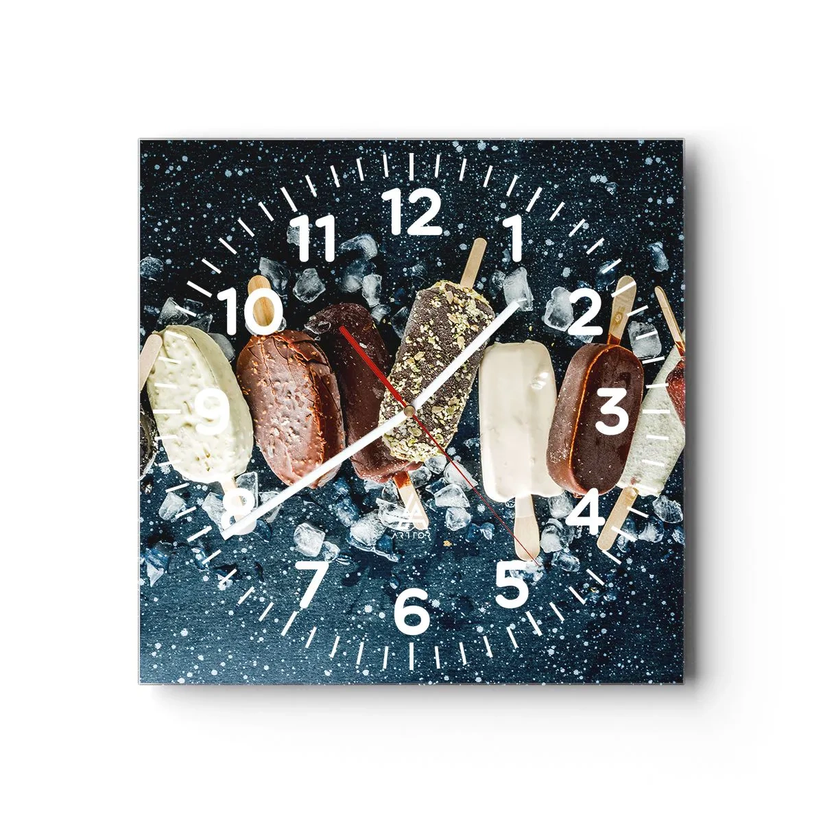 Wandklok - Klok - De smaak van hete zomer - 40x40 cm