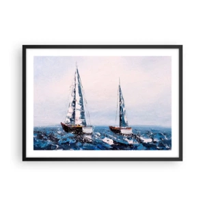 Poster in een zwarte lijst - Broederschap van de wind - 70x50 cm